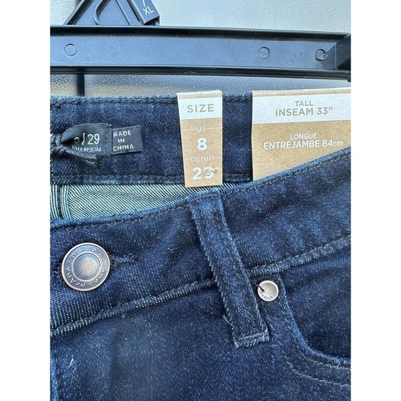 Prana Sienna Fitted True Blue Stretch Organic Tall Inseam 33" Size 8/29 NWT - Picture 8 of 12